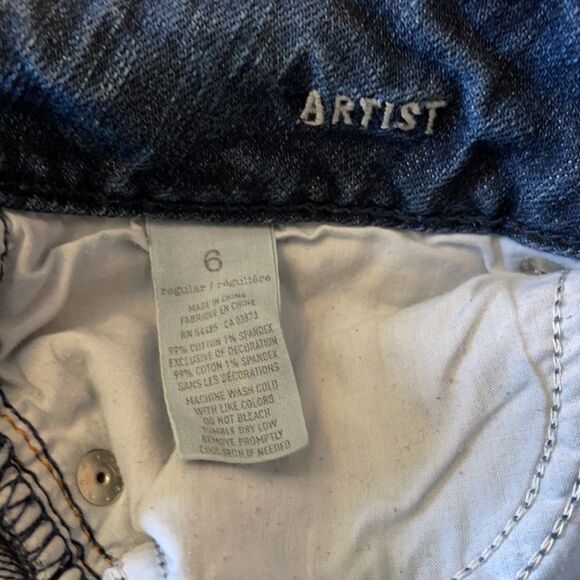 American Eagle AEO Stretch Artist Crop Jeans 6 - Picture 15 of 16